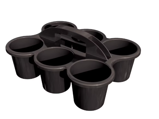 6 Cup Drink Caddy with handle