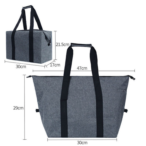 Large-Capacity Folding Food Delivery Cooler Bag