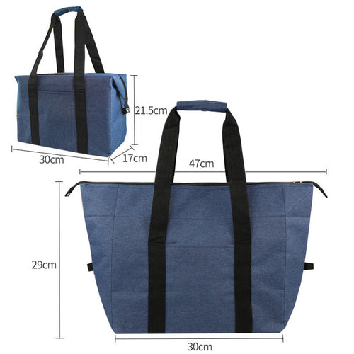 Large-Capacity Folding Food Delivery Cooler Bag