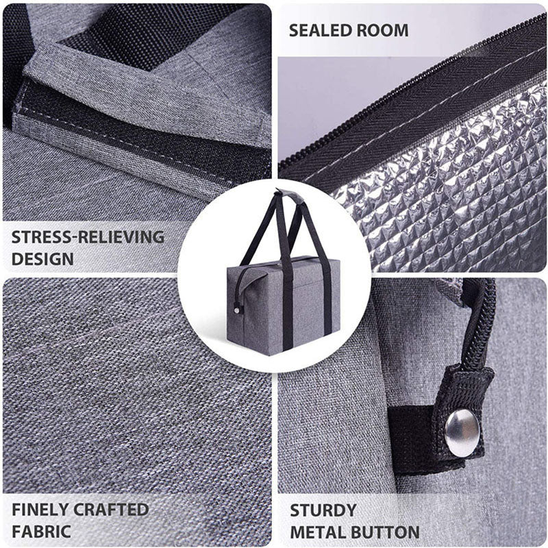 Large-Capacity Folding Food Delivery Cooler Bag