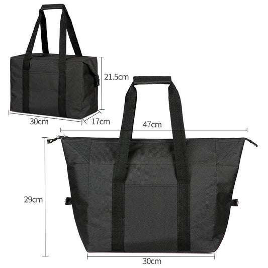 Large-Capacity Folding Food Delivery Cooler Bag