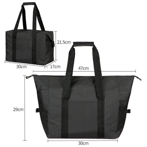 Large-Capacity Folding Food Delivery Cooler Bag