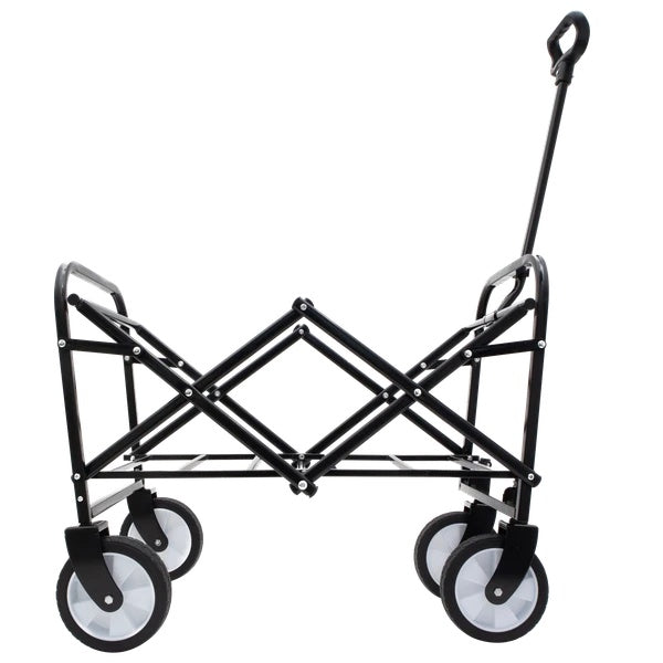 Collapsible Foldable Wagon Cart With Strapping System, Beach Wagon